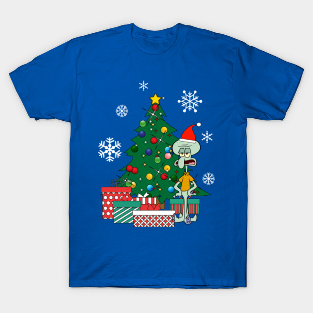 Squidward Tentacles Around The Christmas Tree